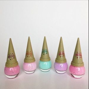 Pastel Easter Blue Pink Purple Sparkly Ice Cream Nail Polish